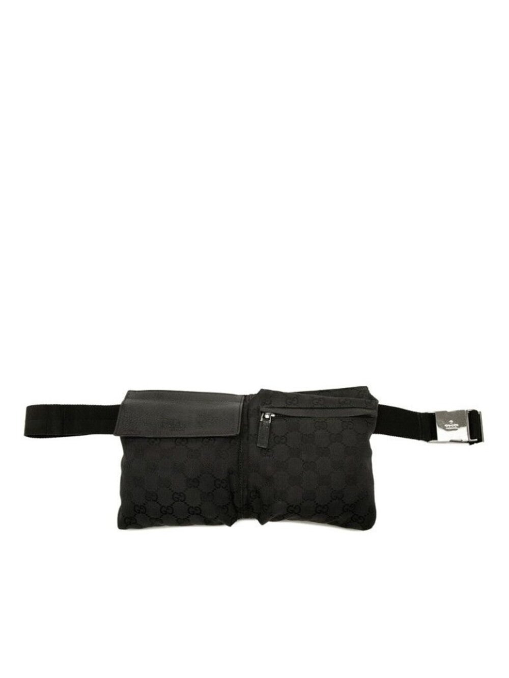 Gucci GG Canvas Waist Bag Black